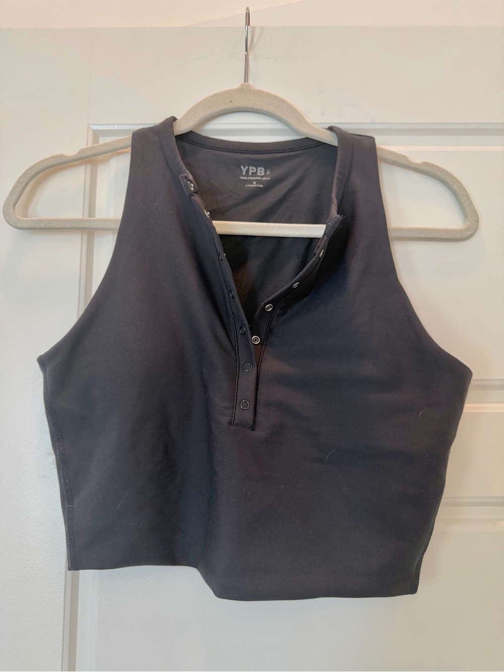 YPB Black Sports Bra Tank Size M